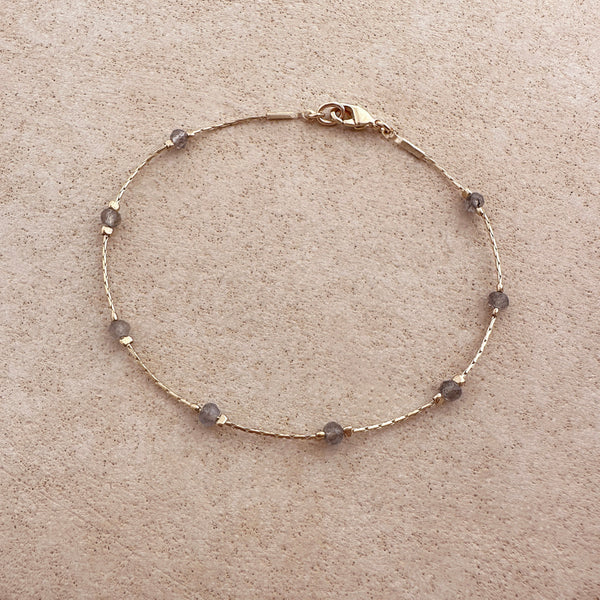 Regan - Labradorite Bead Bracelet