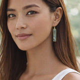 Regina - Labradorite Bar Earrings