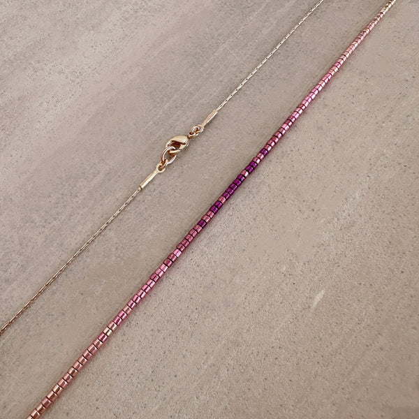 Estella - Collier Ombré Rose