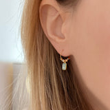 Ayla - Tiny Gemstone Hoops