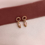 Jude - Soft Pink Dangle Earrings