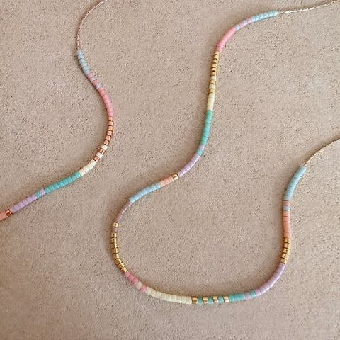 Estella - Pastel Beaded Necklace