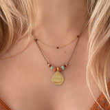 Bridget - Dainty Garnet Necklace