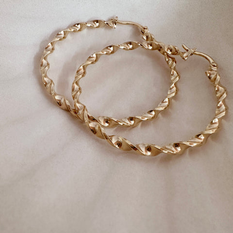 Shantel - Large Twisted Hoops