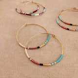 Marina - Beaded Hoops
