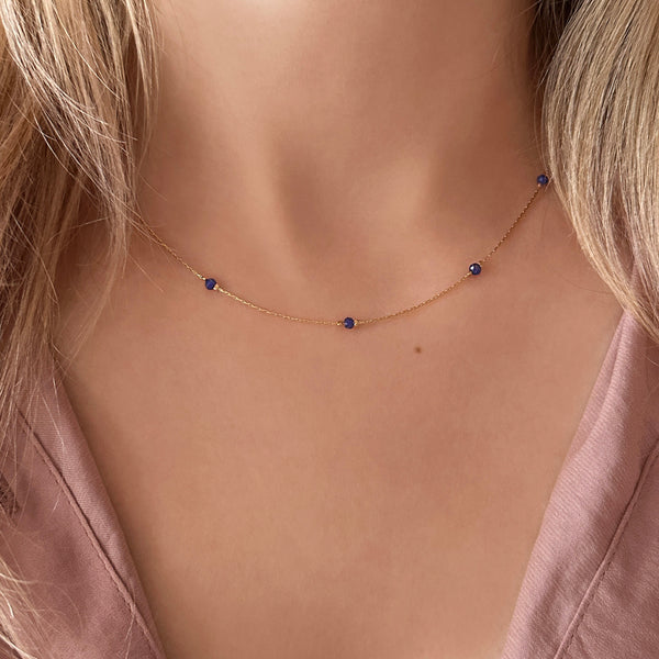 Bridget - Dainty Lapis Necklace