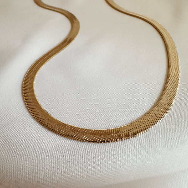 Helena - Collier Chaine Plate