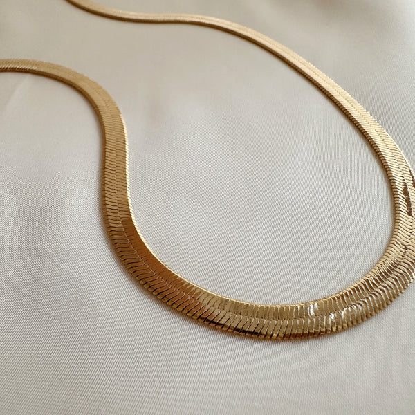 Helena - Collier Chaine Plate