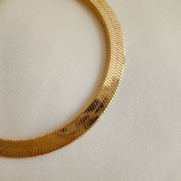 Helena - Collier Chaine Plate