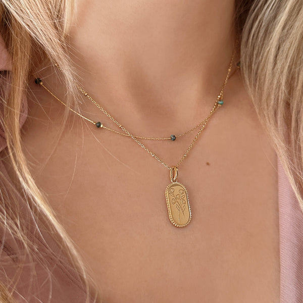 Bridget - Dainty Turquoise Necklace