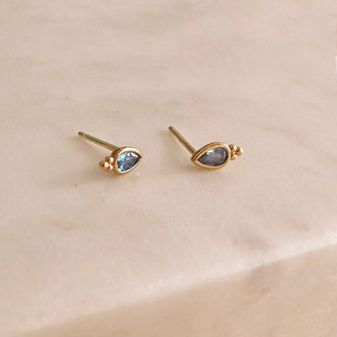 Nella - CZ Stud Earrings