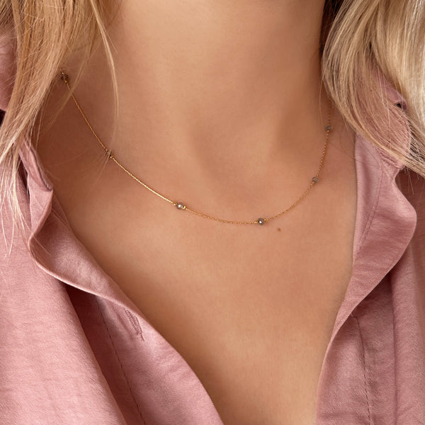Bridget - Dainty Labradorite Necklace