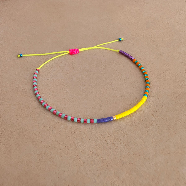 Gabriella - Bracelet Cordon Fluo