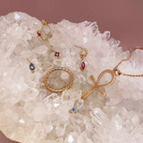 Miri - Pink CZ Stud Earrings