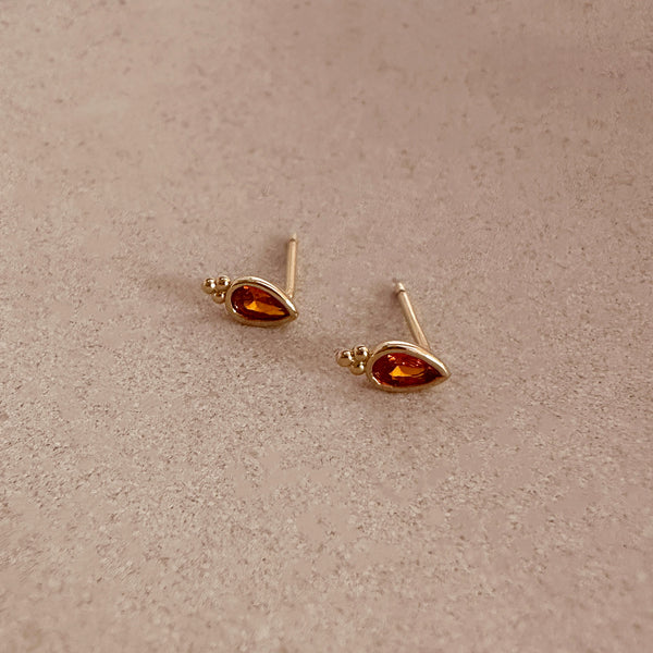 Nella - CZ Stud Earrings