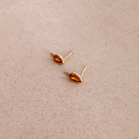 Nella - CZ Stud Earrings
