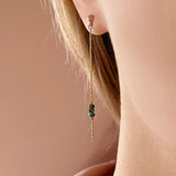 Tasha - Turquoise Chain Earrings