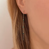 Eliska - Minimalist Turquoise Earrings