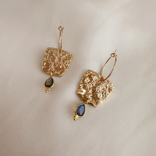 Serafina - Gemstone Hoops