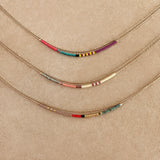 Elvira - Multicolor Dainty Double Necklace