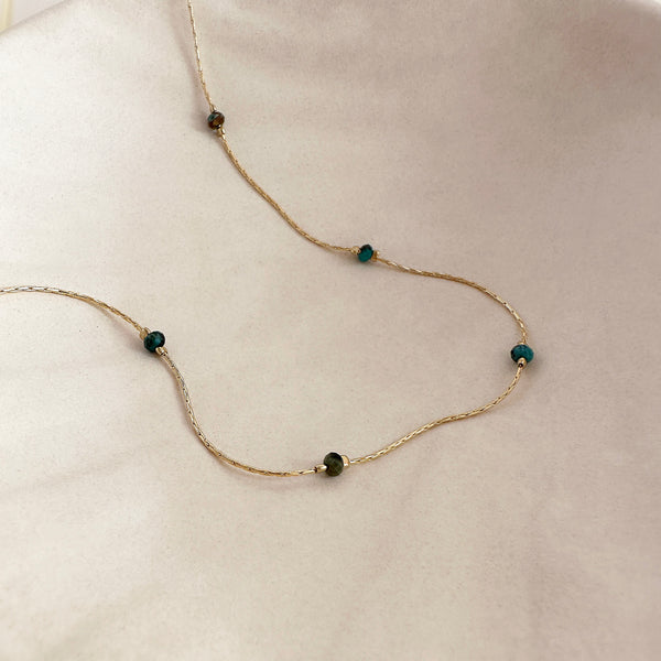 Bridget - Dainty Turquoise Necklace