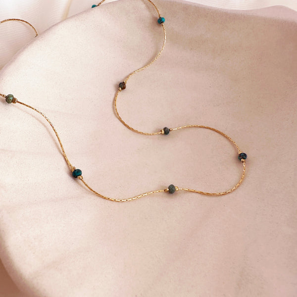 Bridget - Dainty Turquoise Necklace