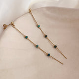 Eliska - Minimalist Turquoise Earrings