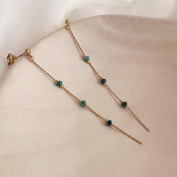 Eliska - Minimalist Turquoise Earrings