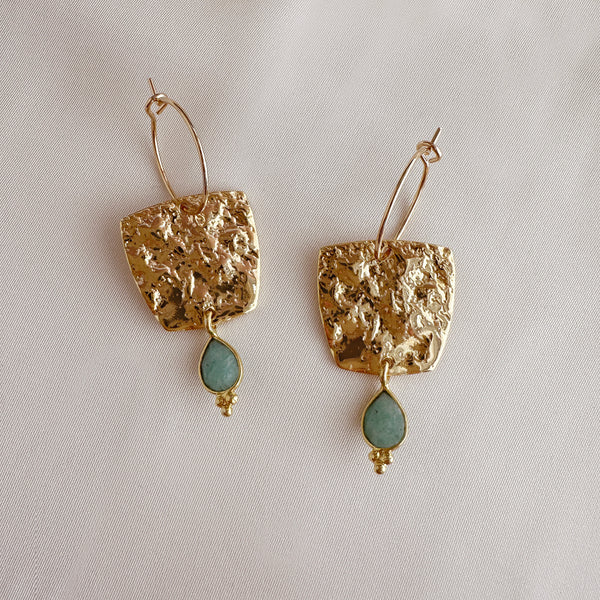 Serafina - Gemstone Hoops