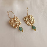 Serafina - Gemstone Hoops