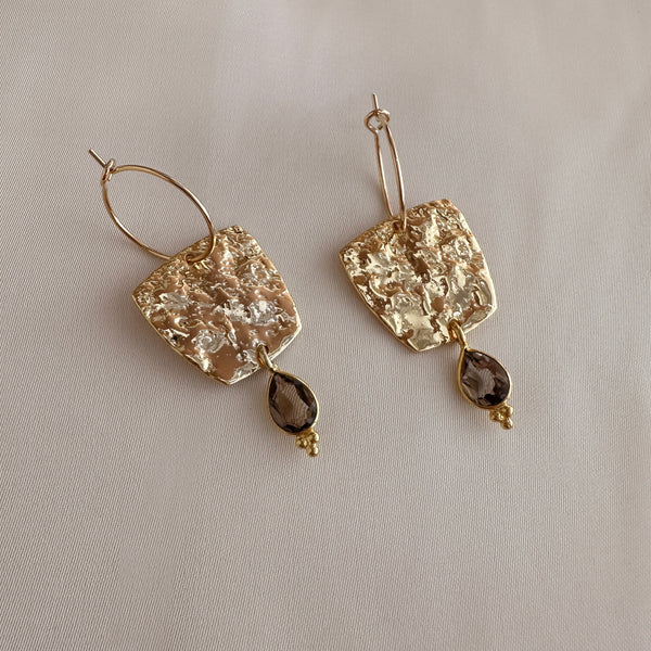 Serafina - Gemstone Hoops