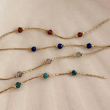 Meera - Bracelet Perles Grenat