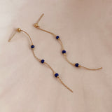 Eliska - Minimalist Lapis Earrings