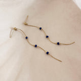 Eliska - Minimalist Lapis Earrings