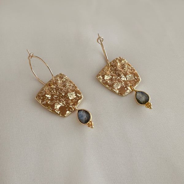 Serafina - Gemstone Hoops