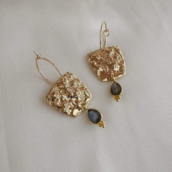 Serafina - Gemstone Hoops