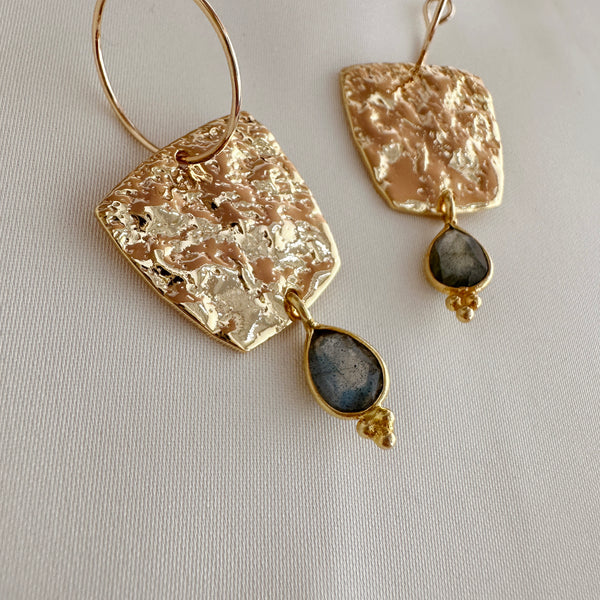 Serafina - Gemstone Hoops