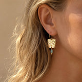 Serafina - Gemstone Hoops