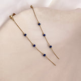 Eliska - Minimalist Lapis Earrings