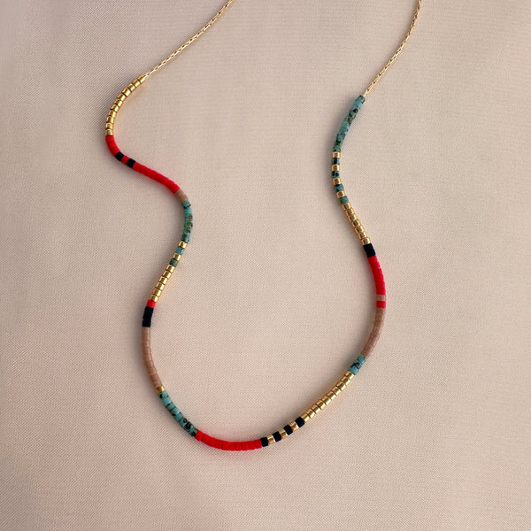 Estella - Multicolor Beaded Necklace