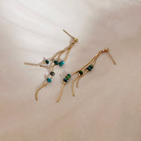 Halina - Turquoise Dangle Earrings