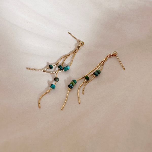 Halina - Turquoise Dangle Earrings