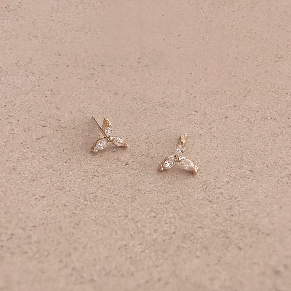 Marinda - CZ Flower Studs