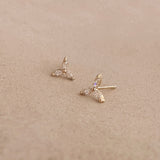 Marinda - CZ Flower Studs