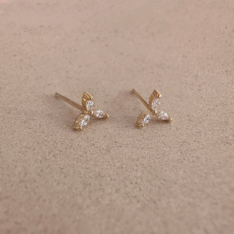 Marinda - CZ Flower Studs