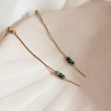 Tasha - Turquoise Chain Earrings