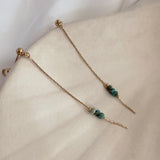 Tasha - Turquoise Chain Earrings