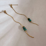Tasha - Turquoise Chain Earrings