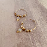 Kaya - Moonstone Hoop Earrings