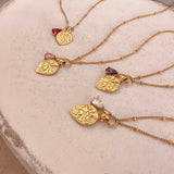 Divya - Collier Médaillon CZ